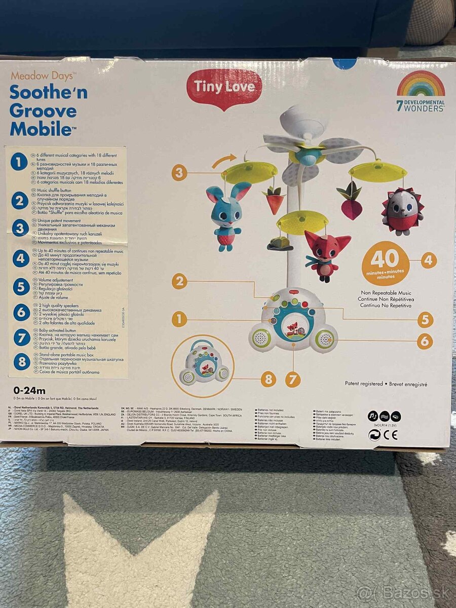 TinyLove kolotoč nad postielkou - 2