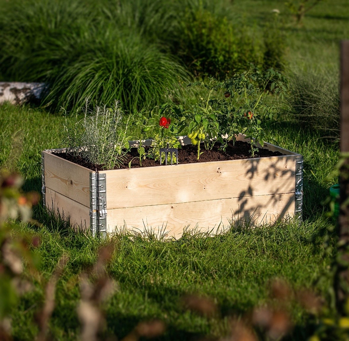 Vyvýšený zahon paletova ohradka - 2