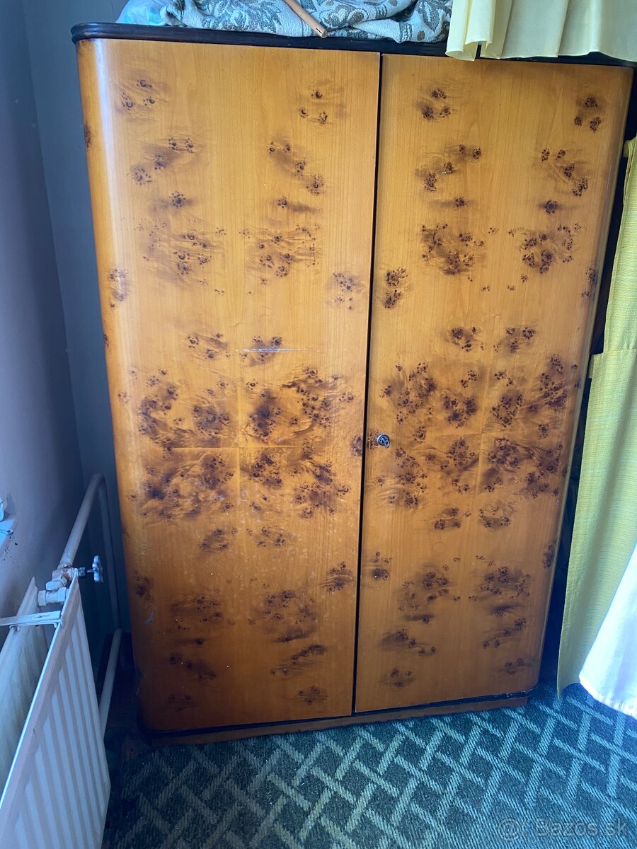 Retro Skriňa, posteľ manzelska - 2