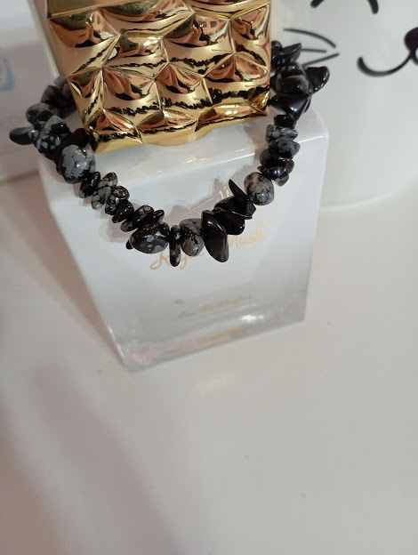 Náramok obsidián - 2