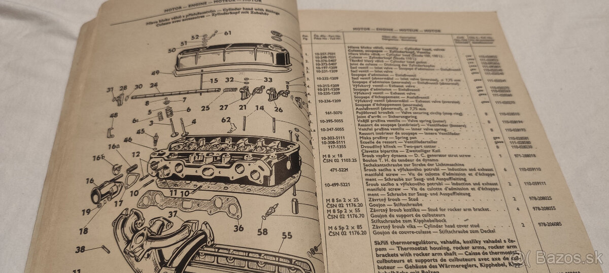 ŠKODA 100 - 100L - 110L -- seznam náhradních dílů Š100 Š110 - 2