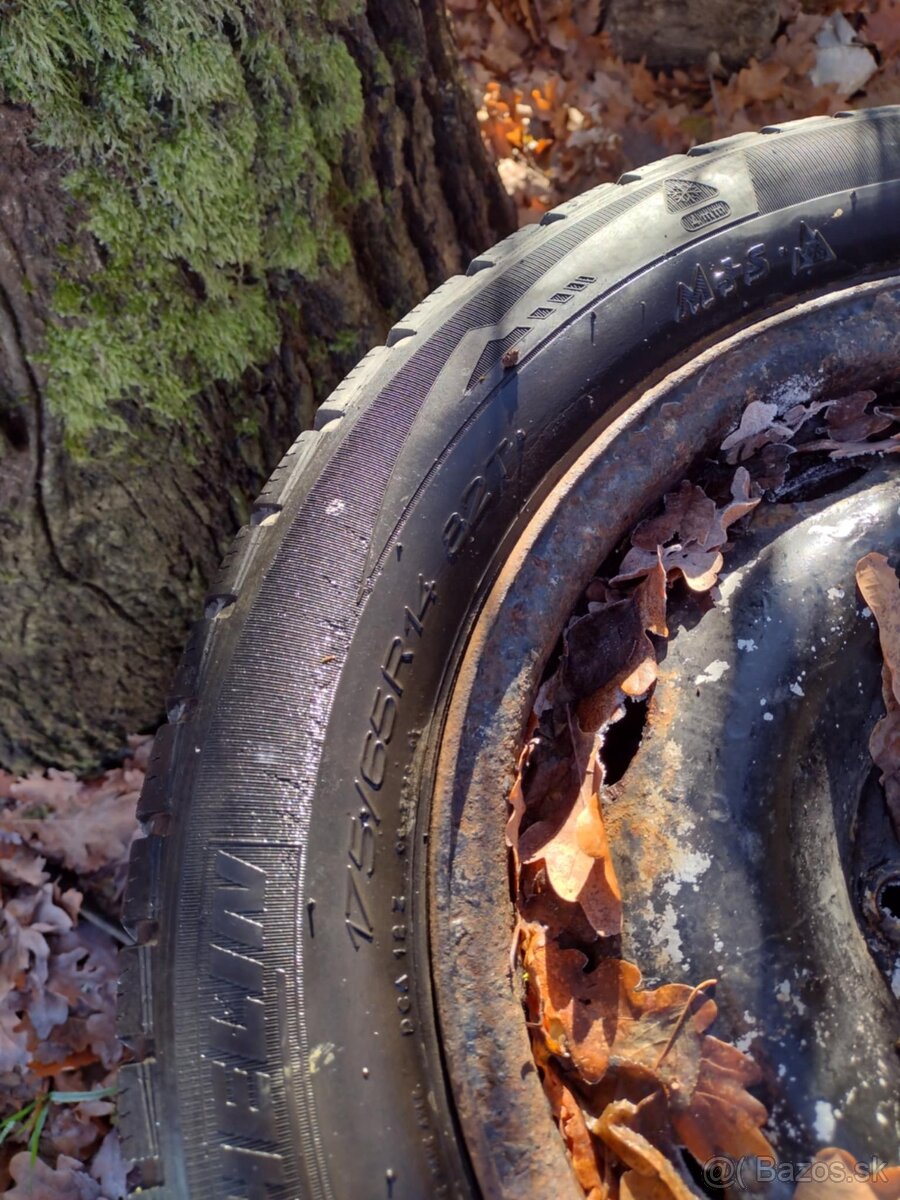 Predám Zimnú Sadu Na plechové disky 4x108 R14 - 2