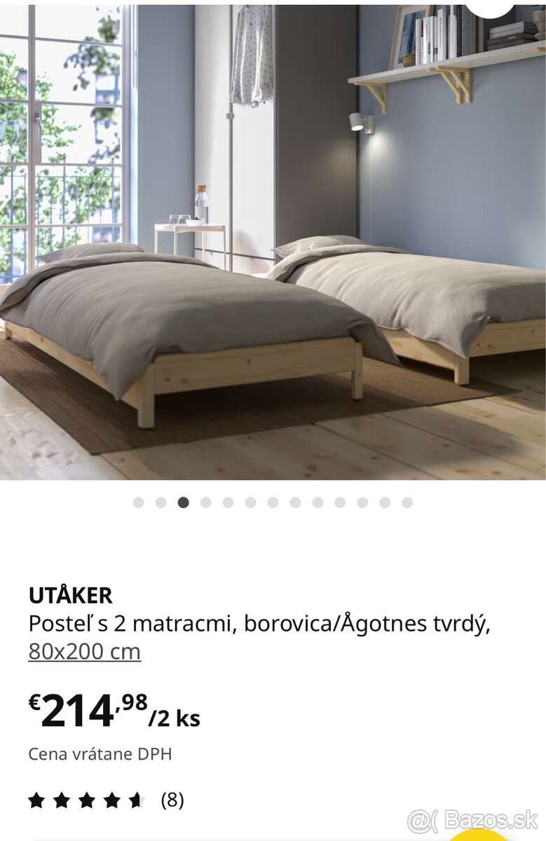 Dve postele 200x80 - 2