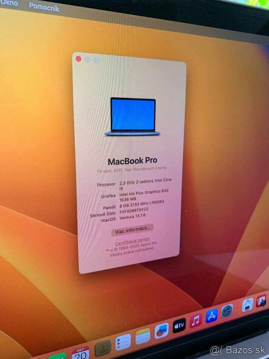 Apple MacBook Pro 13″ (2017) – Intel Core i5 / 8 GB RAM - 2