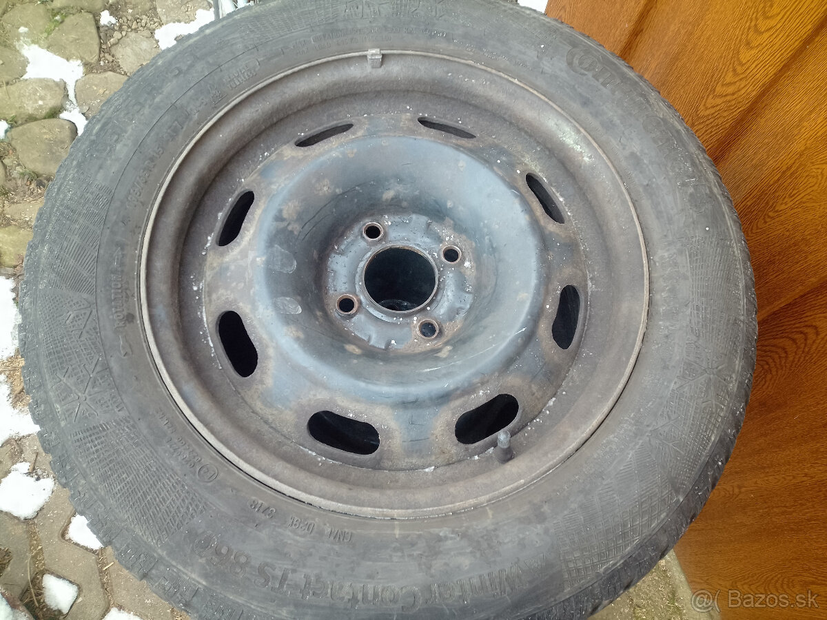 195/65 R15 zimné 4x108 disky - 2