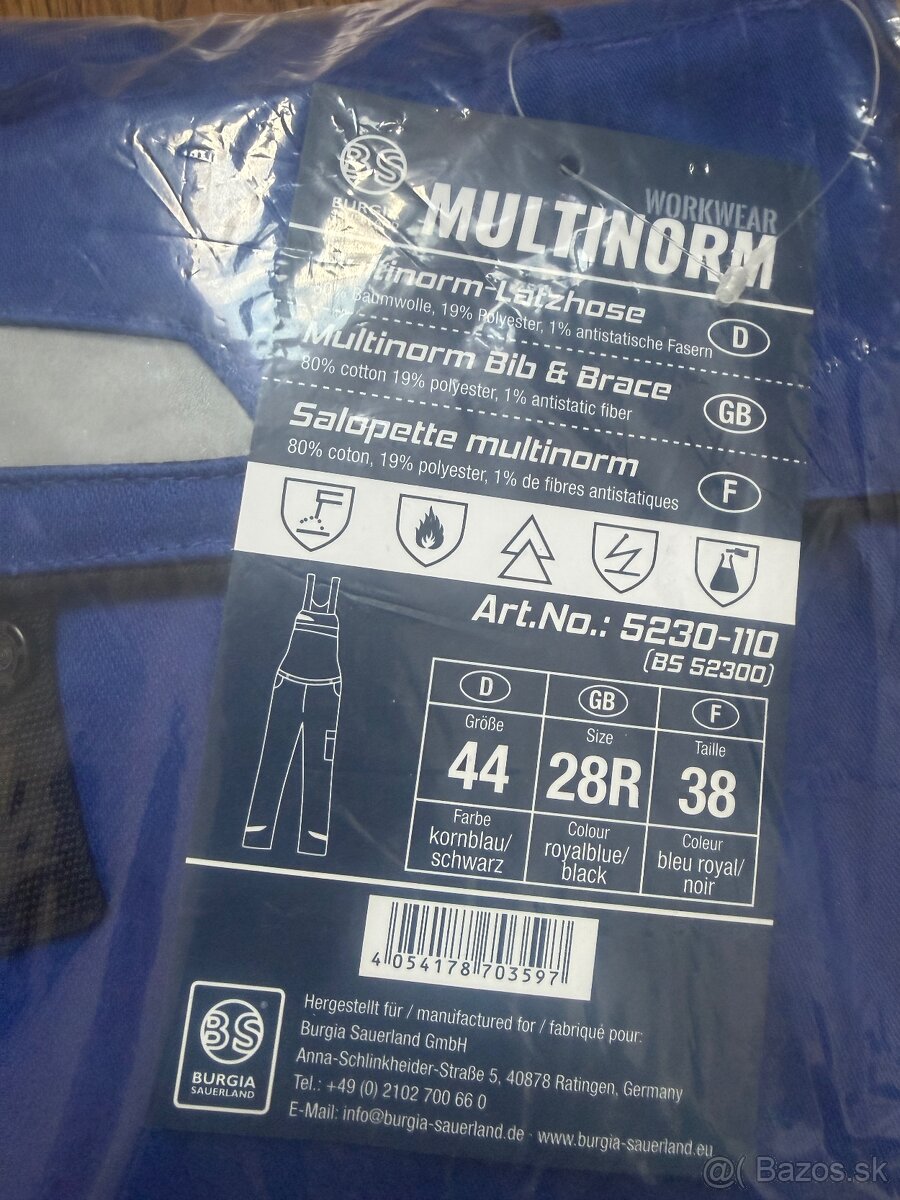 Montérky-bezpečnostne multinormové - 2