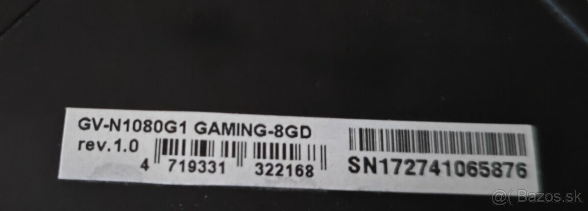 Gigabyte GeForce 1080 8 gb - 2