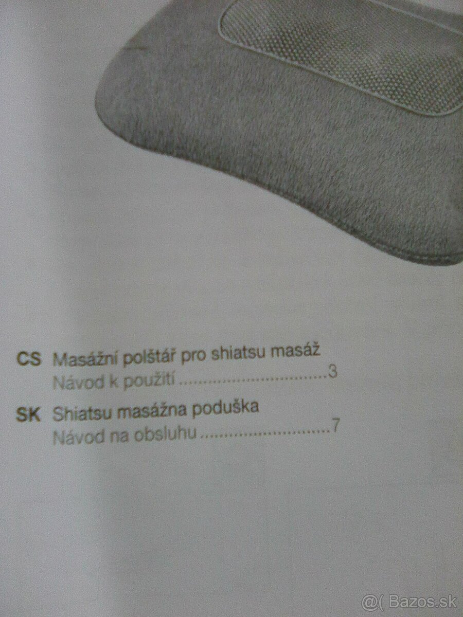 Predám úplne novú masážnu podušku. - 2