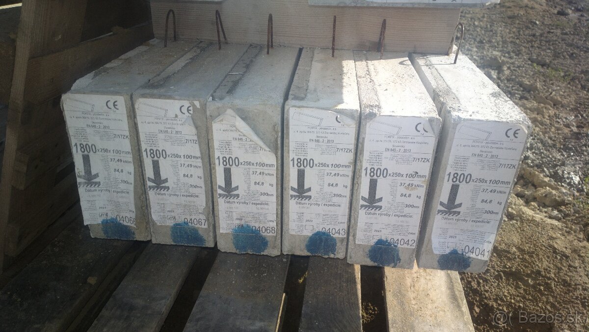 Betónové Preklady Nosné Nové - 2