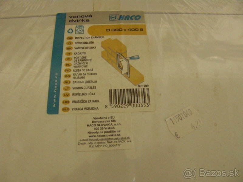 Vaňové dvierka Haco - 2