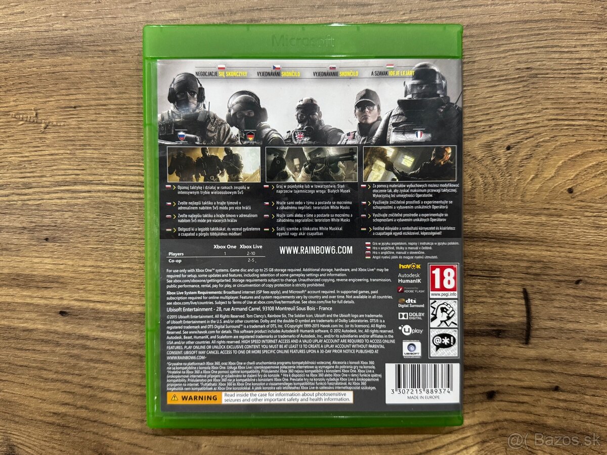 Hra Xbox One - Tom Clancy’s Rainbow Six Siege CZ - 2