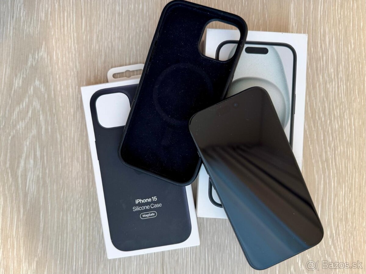 iPhone 15, 128GB Black - TOP stav - 2