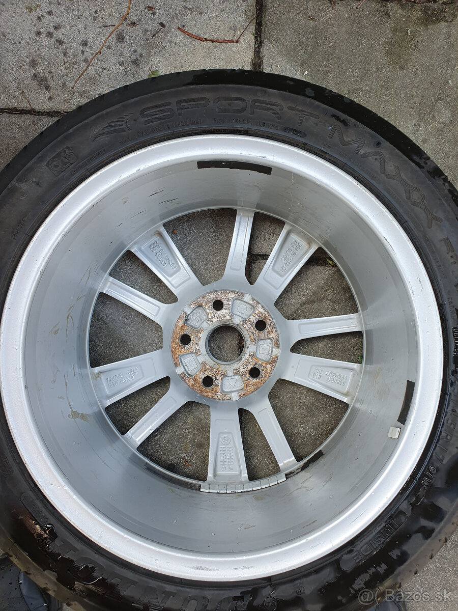 hliníkový disk R17 + letné pneu 7Jx17H2 - ET49 - 2