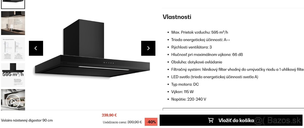 Digestor KLARSTEIN Velaire 90 cm - 2