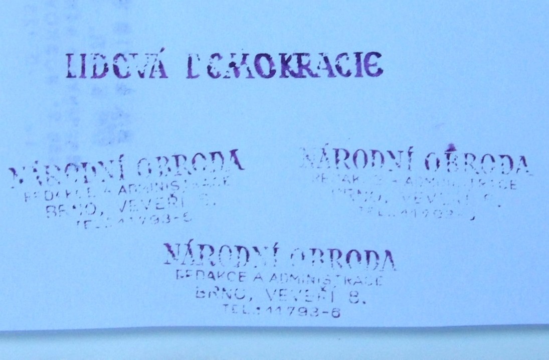 Sada starých kancelářských a redakčních razítek - 2