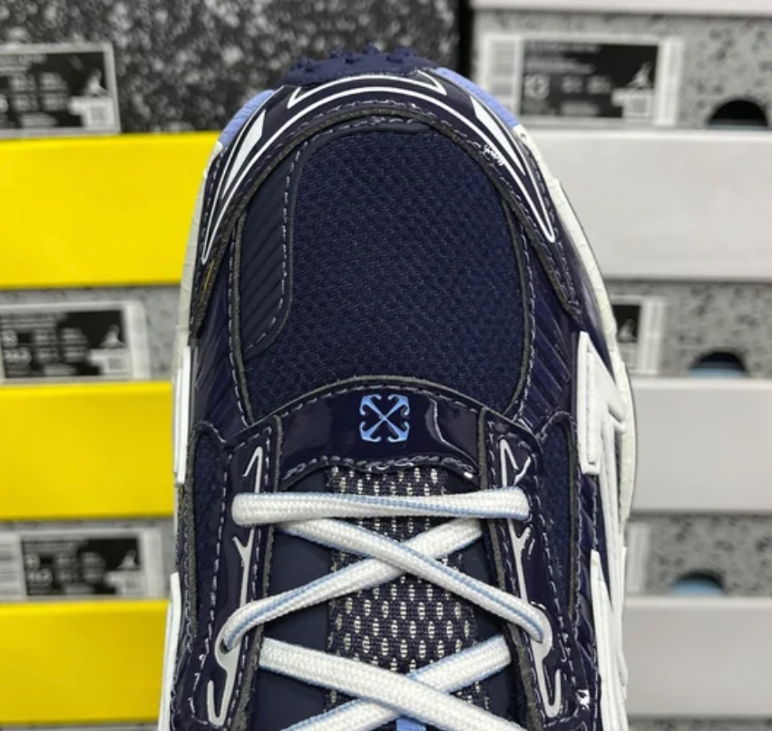 Off-White Be Right White Navy Blue Shark - 2