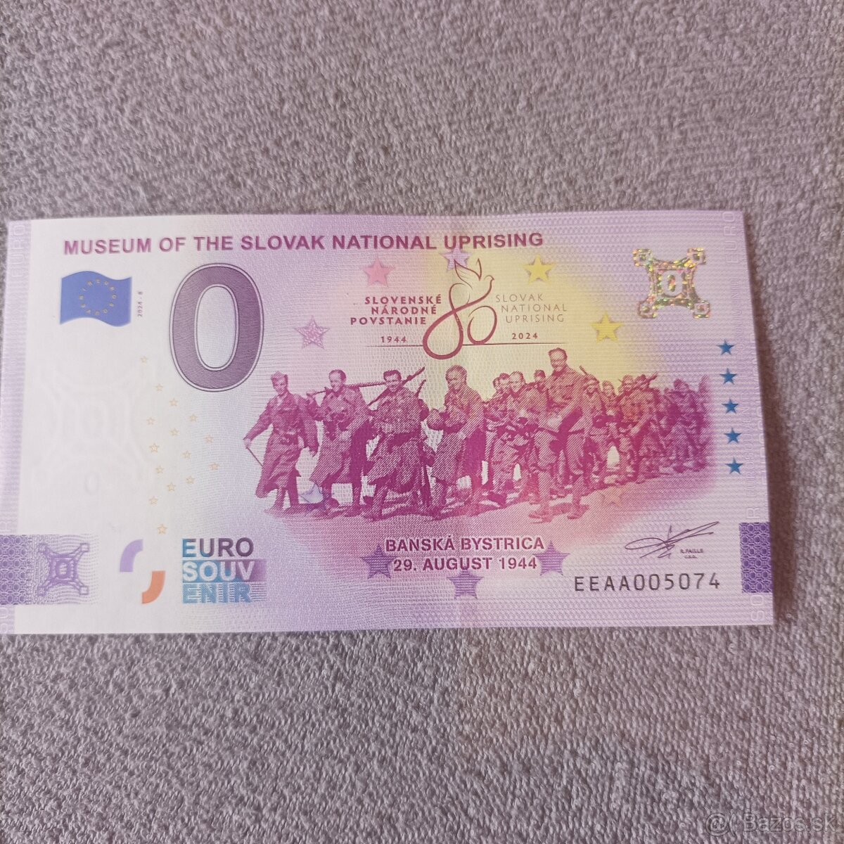 0 euro souvenír Slovensko - 2