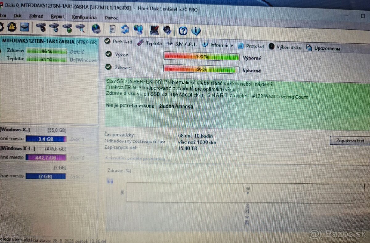 512GB MICRON SSD 96% - 2