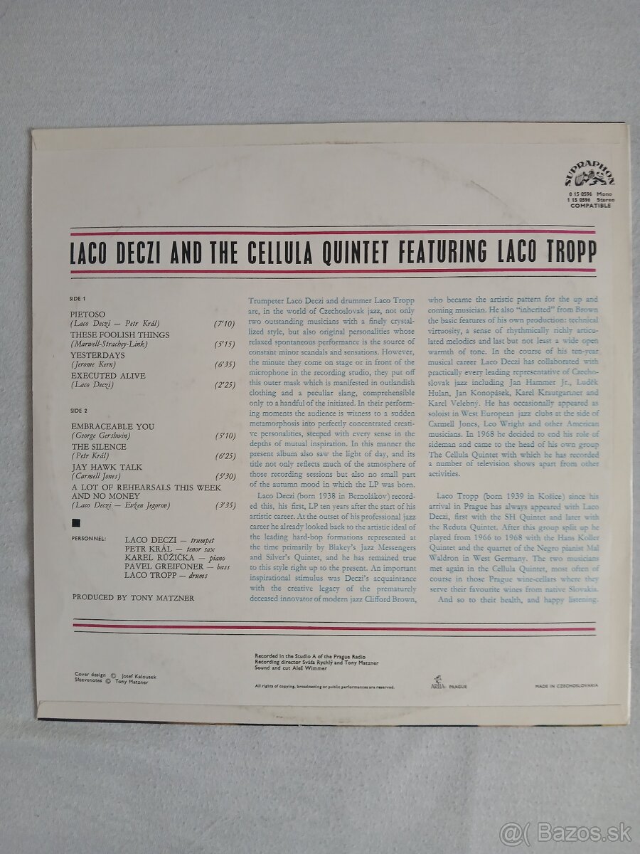 Laco Deczi & The Cellula Quintet - Pietoso - 2