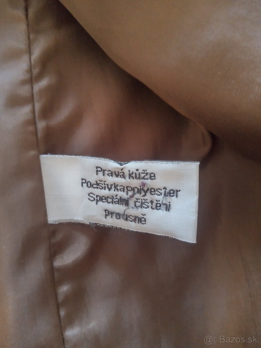 Kožený kabát Kara veľ. M - 2