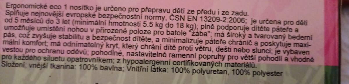 ergonomicke nositko pre deti značky WOMAR - 2