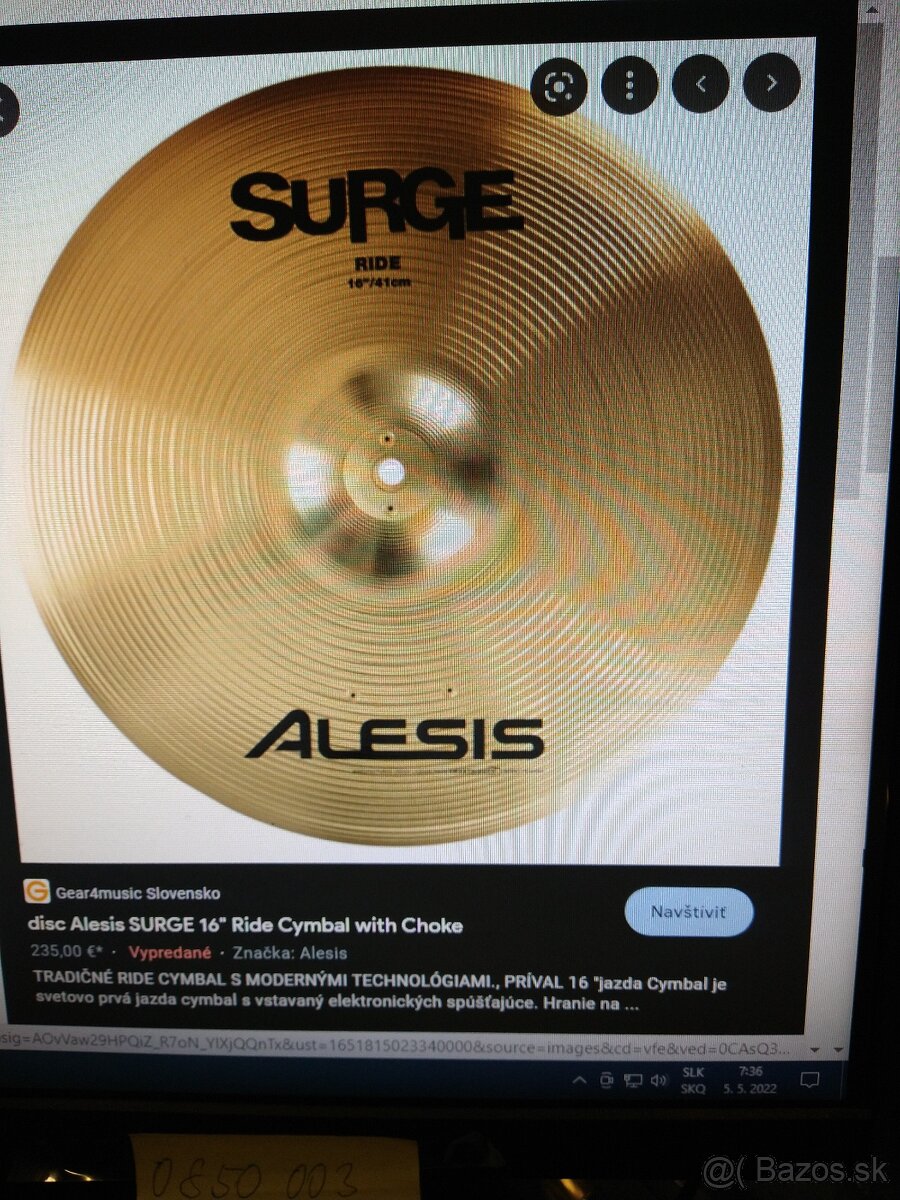 Predám elektronický činel. - 2