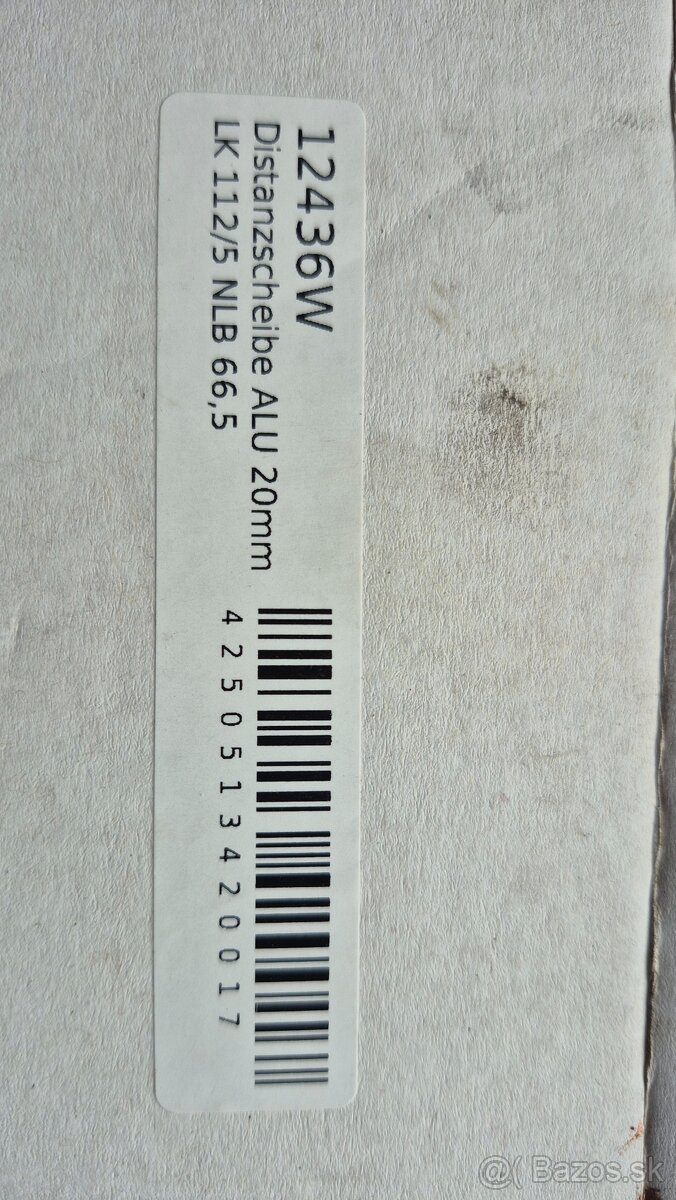 Rozširovacie podložky - 5x112 20mm - 2