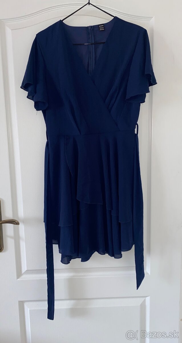 Shein tmavomodre saty velkost M - 2