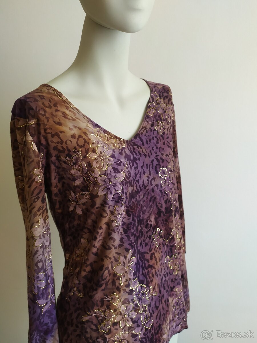Fialovohnedá blúzka z USA - 2
