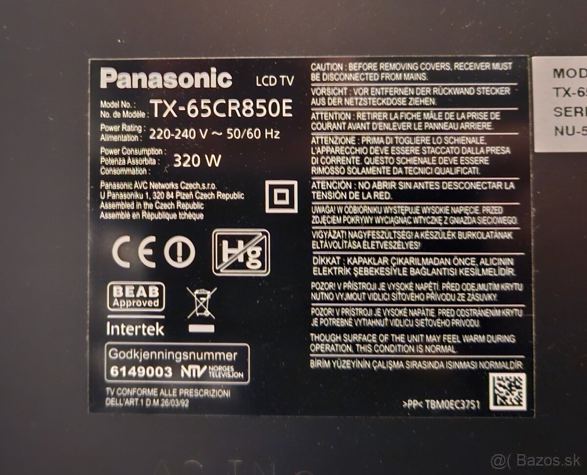 Tv Panasonic TX-65CR850E - 2