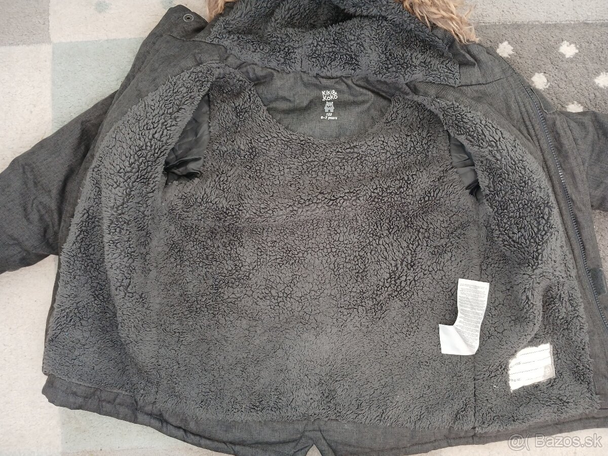 Chlapcenska zimna bunda 122 - 2