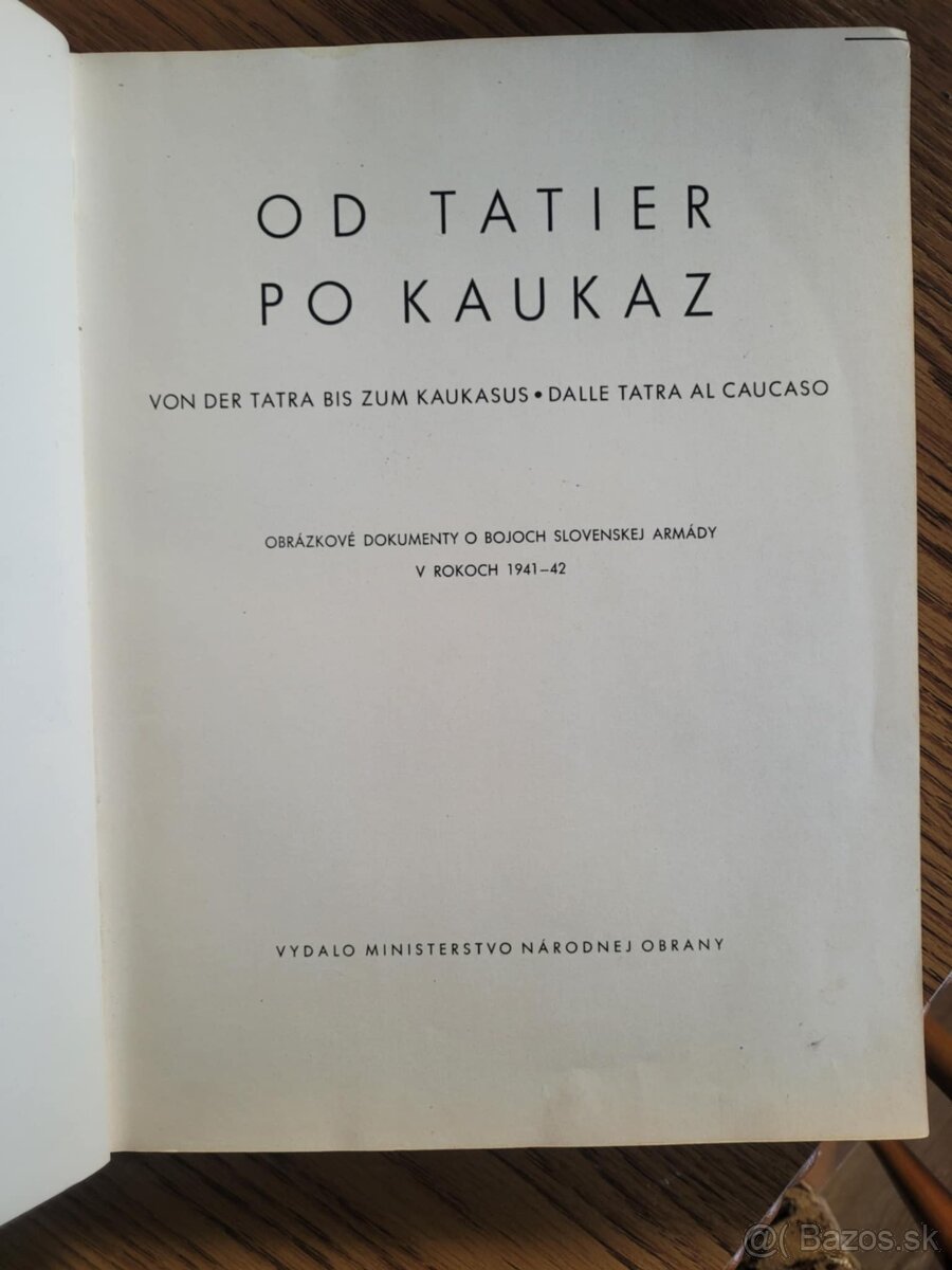 Od Tatier po Kaukaz Cincík 1943 KOMPLET rare - 2