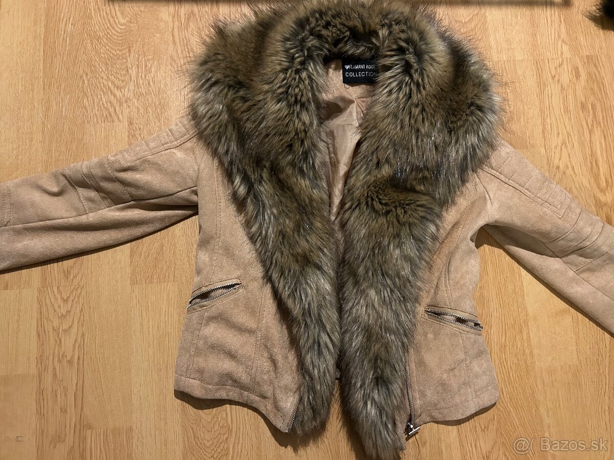 nova damska bunda s velkou kozusinov - 2
