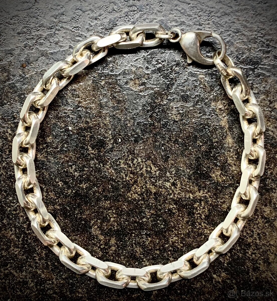 Strieborný dámsky náramok / pilka / - 2