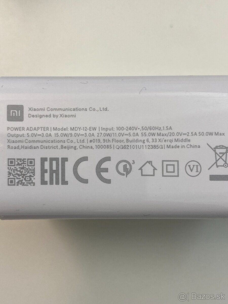 Nabíjačka Xiaomi Adaptér MDY-12-EW 55W - 2