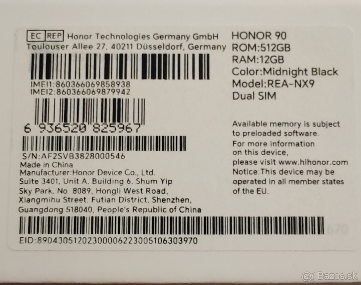Predám Honor 90 - 2