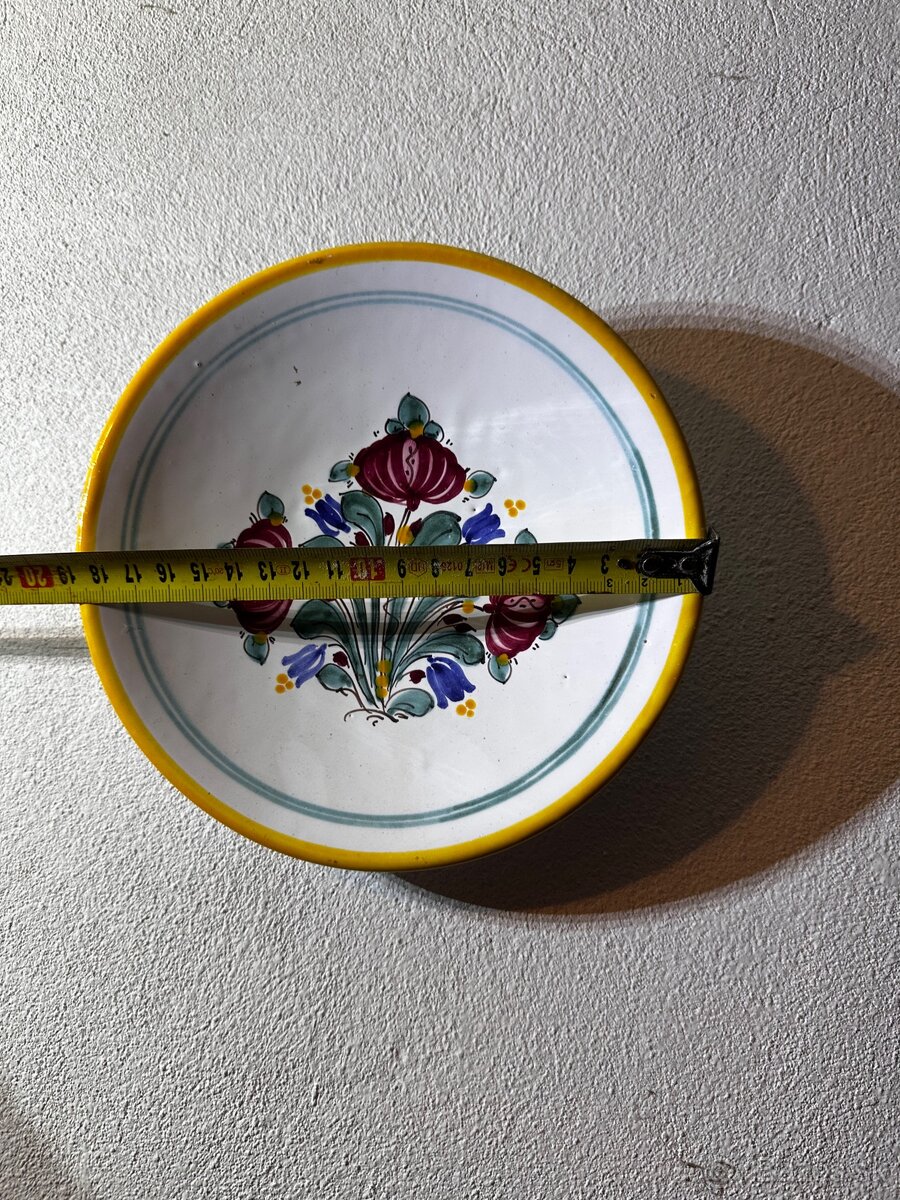 ✨ Vintage ručne maľovaný keramický tanier - 2
