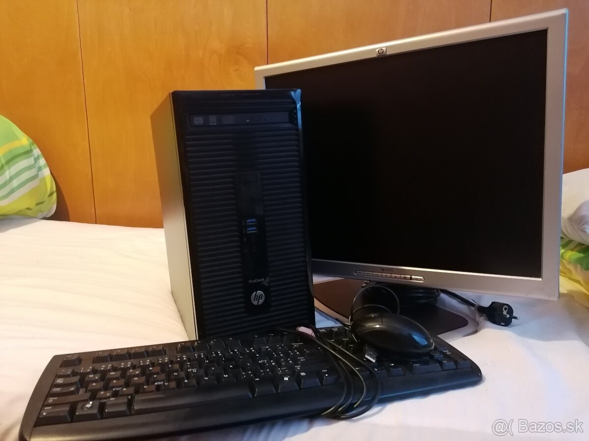 Administratívne PC HP ProDesk 400 G2 / klav.+myš+monitor. - 2
