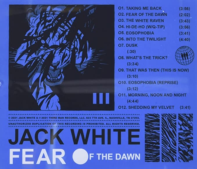 CD Jack White - Fear Of The Dawn - 2