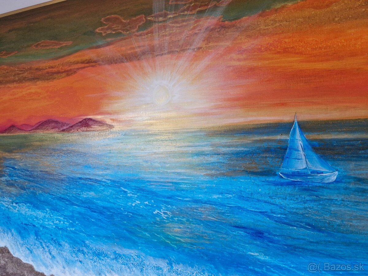 Abstraktný obraz 100x70 cm K - 2