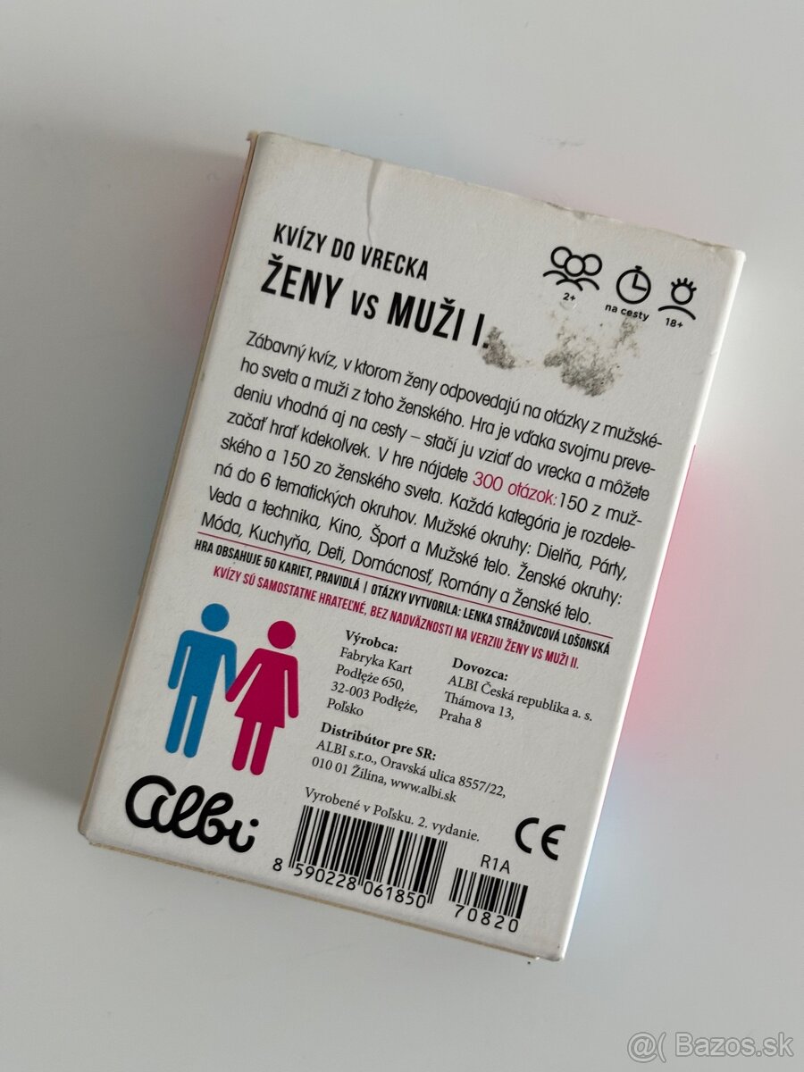 Spoločenská hra "Ženy vs. muži" - 2