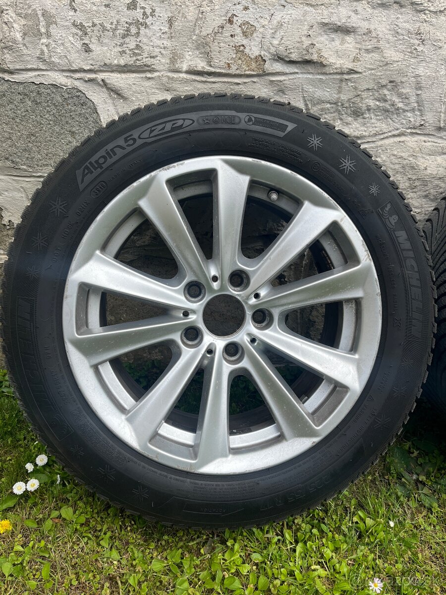 5x120 BMW r17 disky+ pneu zimné 225/55 r17 Runflat 8jx17eh2 - 2
