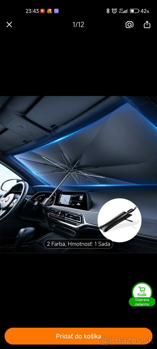 Dázdnik clona tienidlo do auta - 2