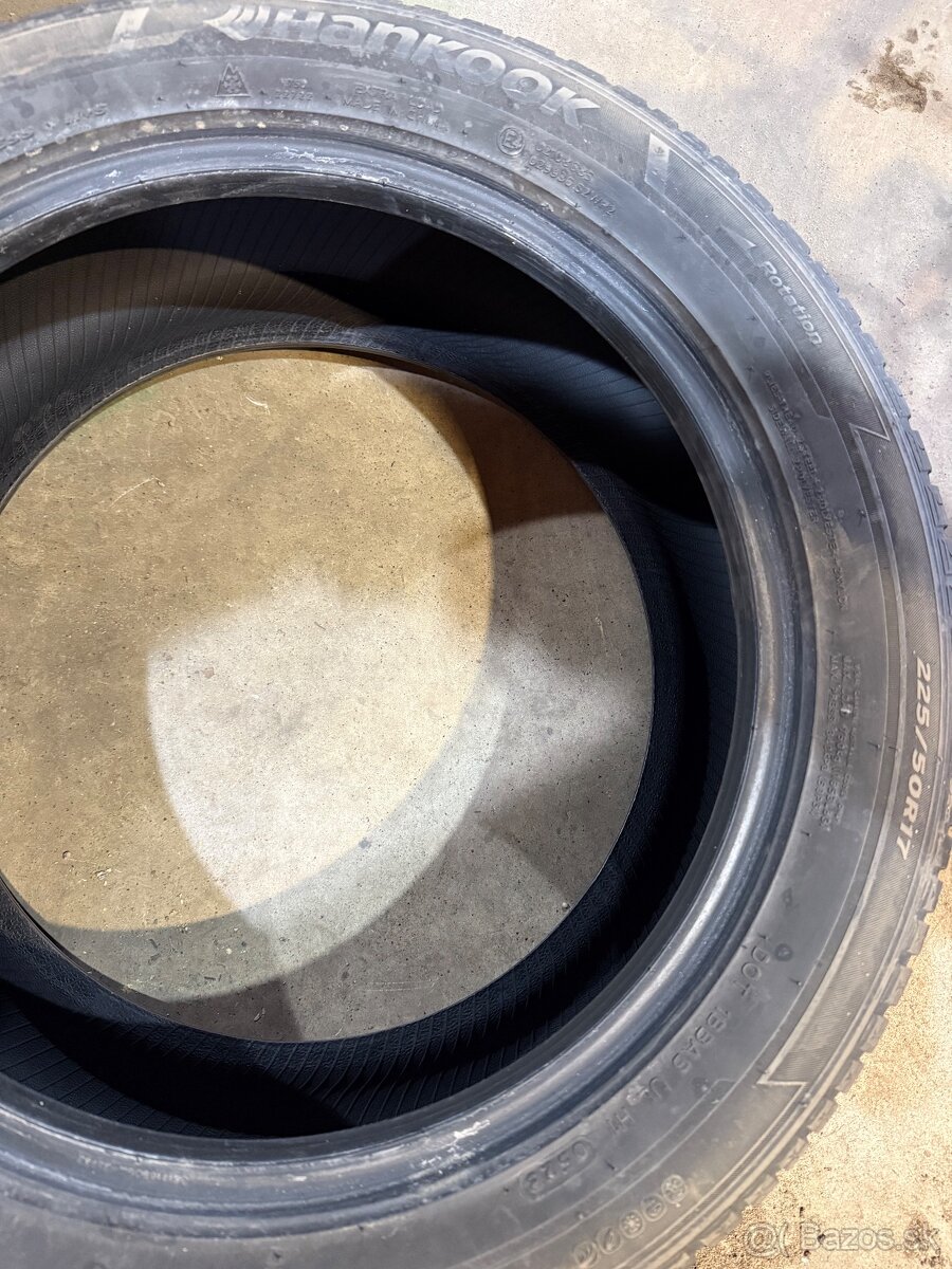 predám sadu celoročných pneu Hankook 225/50 r17 - 2