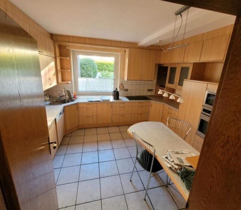 Velká kuchyně buk masiv se spotřebiči,5885 - 2