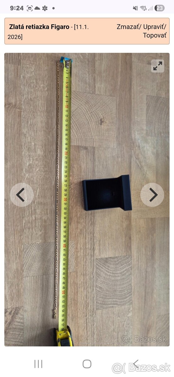 Zlatá pánska retiazka Figaro - 2