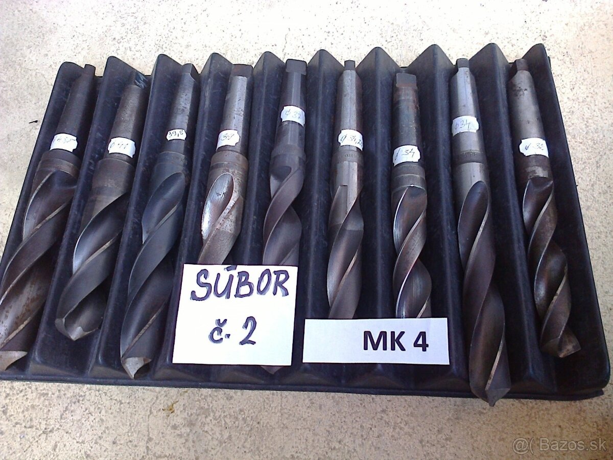 Kužeľové vrtáky MK4 - súbor č.2. - 2