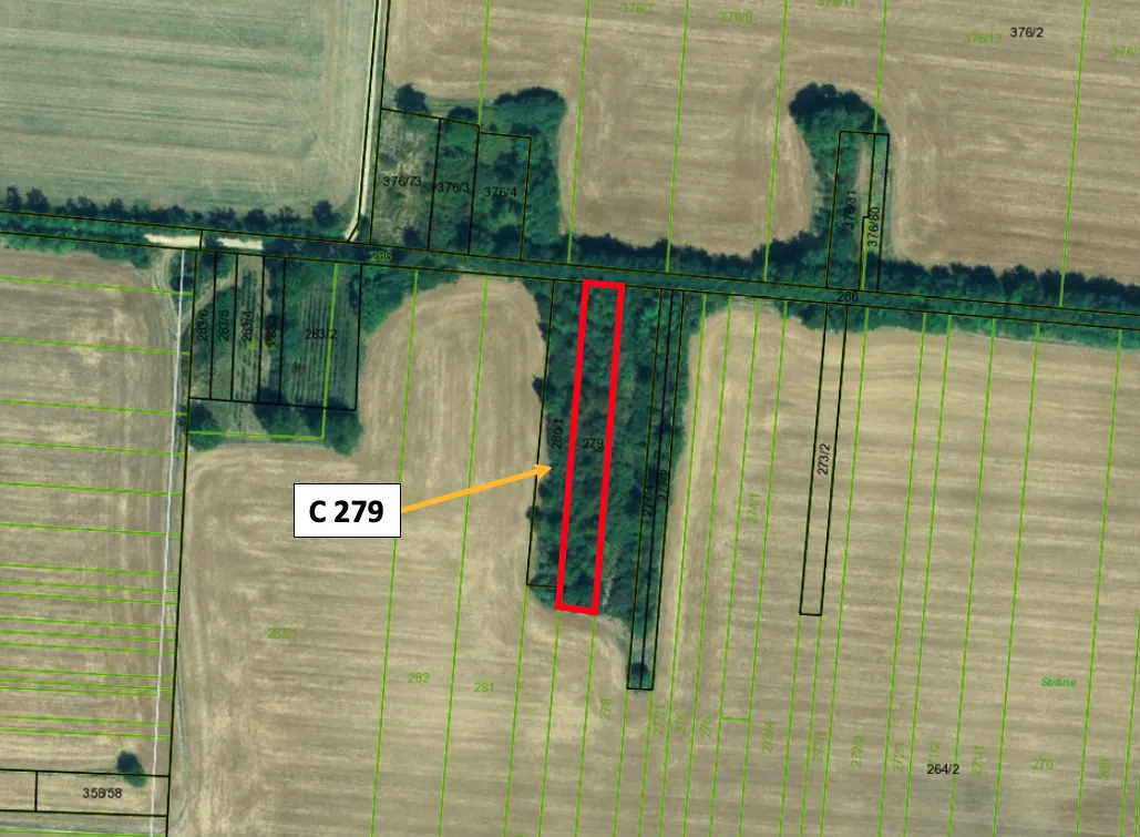 Tupá – 1.000 m2 ORNÁ PÔDA - 2