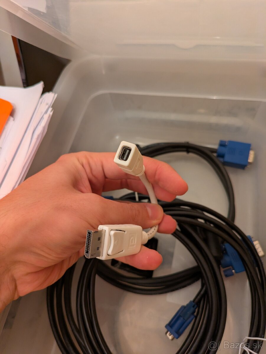 Video káble - adaptéry (MiniDP na DP), VGA na HDMI - 2