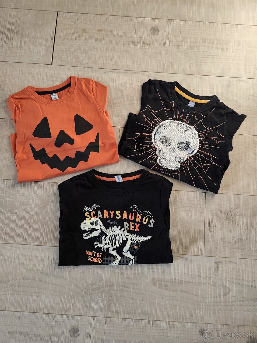 Helloween tričká 3ks, veľ 122 - 2